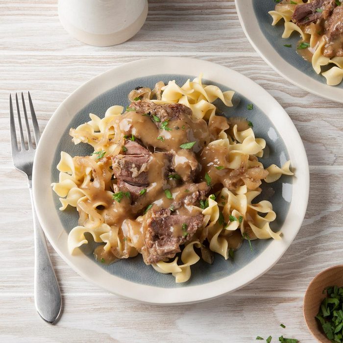 A picture of tender Swiss Steak